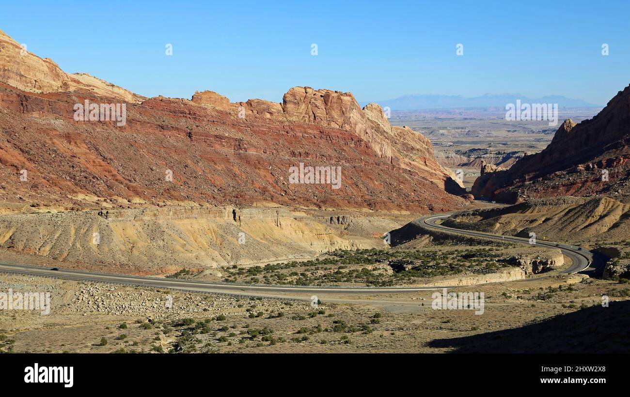 Panoramastraße - Spotted Wolf Canyon, Utah Stockfoto