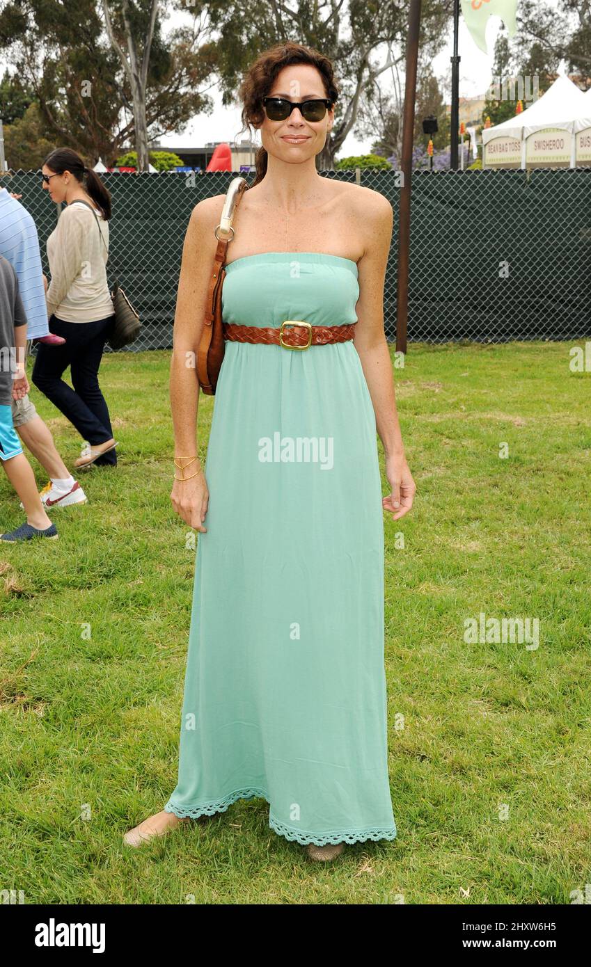 Minnie Driver, der am 12. Juni 2011 in West Los Angeles, Kalifornien, zum jährlichen Karneval Von A Time for Heroes Celebrity Carnival 22. im Wadsworth Theatre eintrifft. Stockfoto