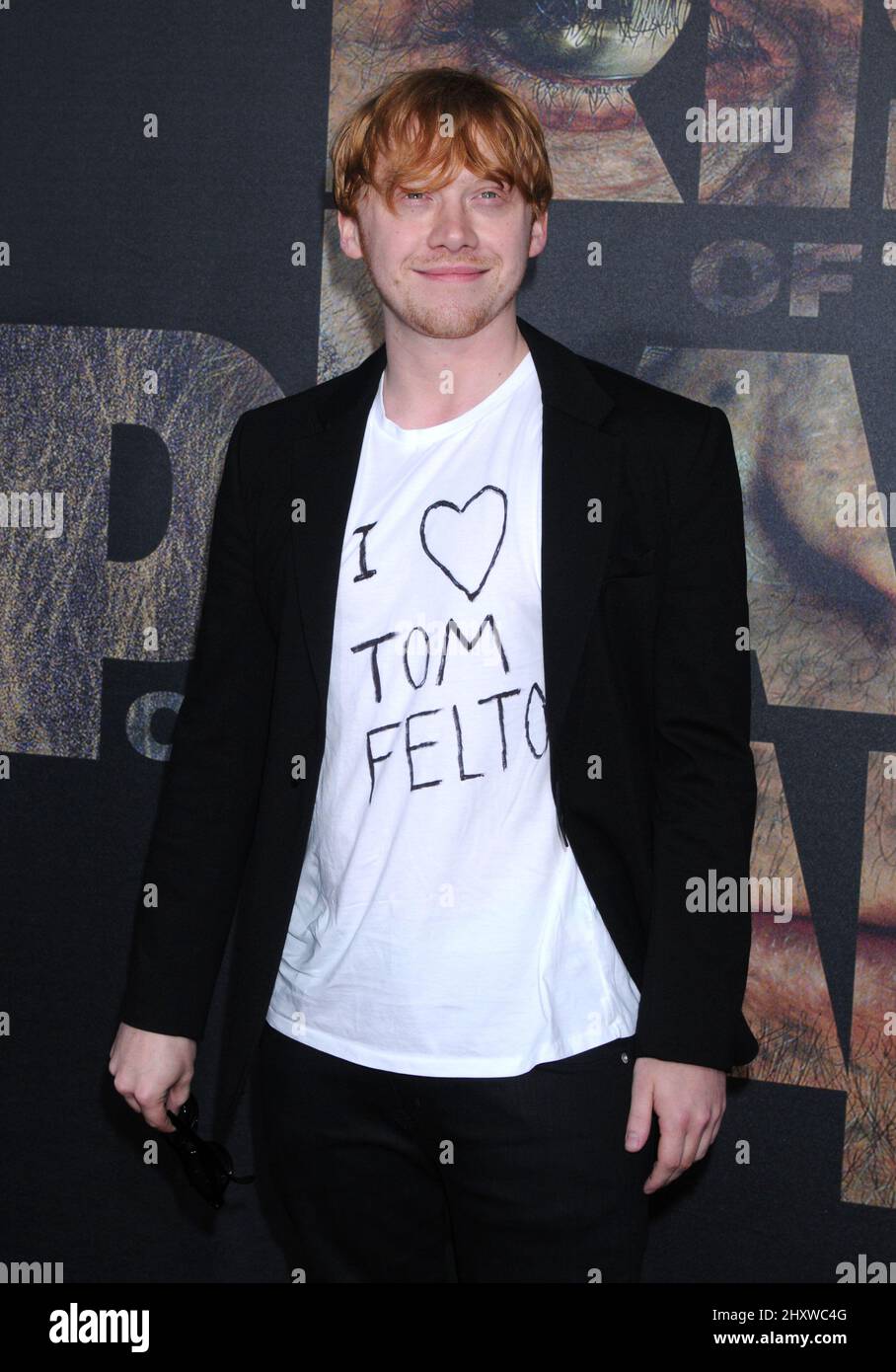 Rupert Grint kommt bei der Los Angeles Premiere von 'Rise of the Planet of the Apes' am 28. Juli 2011 in Hollywood im Grauman's Chinese Theatre an. Stockfoto