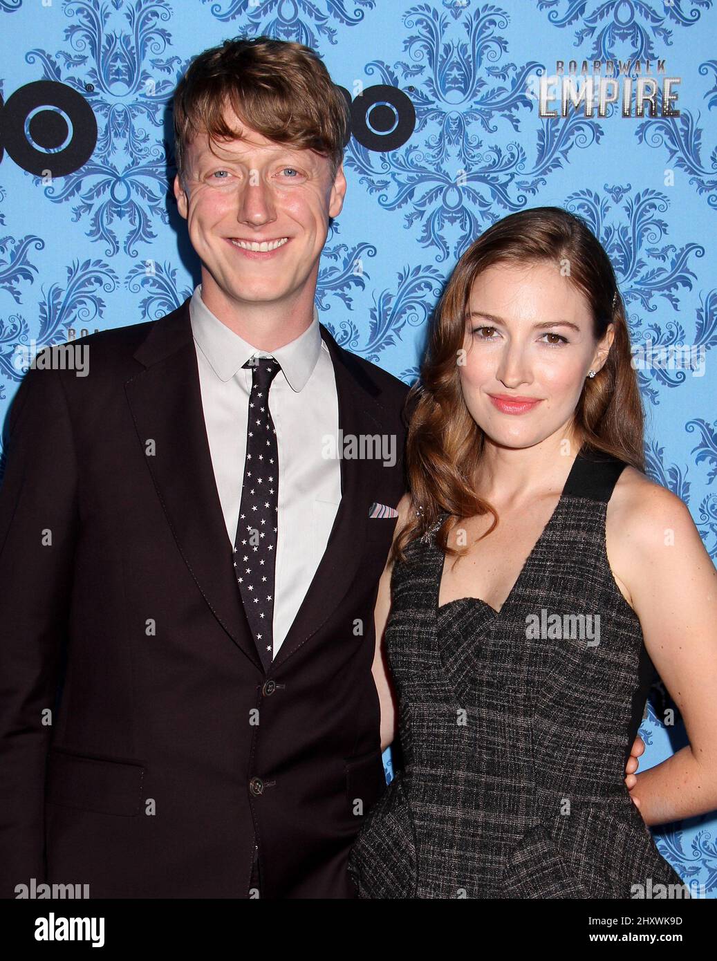 Kelly Macdonald und ihr Ehemann Dougie Payne bei der New Yorker Premiere von „Boardwalk Empire“ im Ziegfeld Theatre in New York City, NY Stockfoto