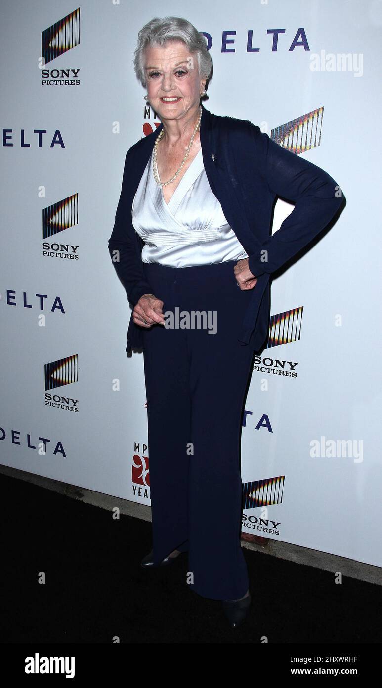 Angela Lansbury während der jährlichen „A Fine Romance“-Veranstaltung 6. in den Sony Pictures Studios, Kalifornien Stockfoto