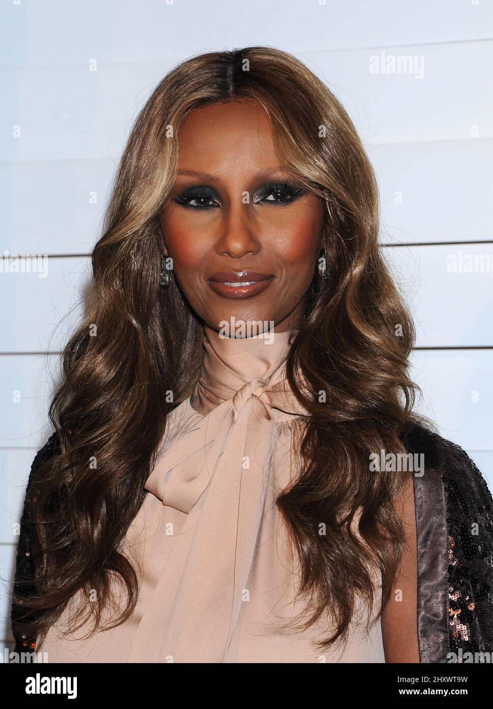 Iman während der Rodeo Drive Walk of Style Veranstaltung auf dem Rodeo Drive, Kalifornien Stockfoto