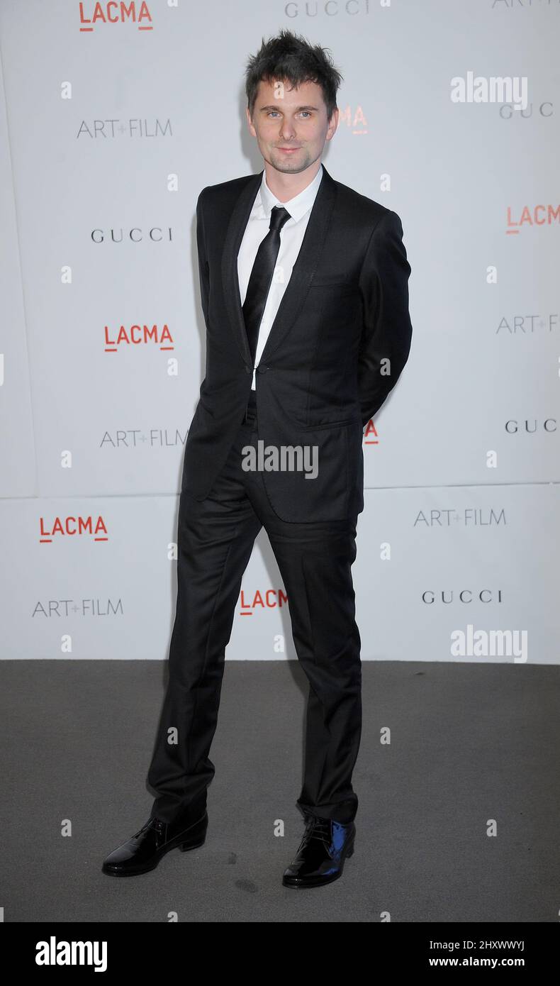 Matthew Bellamy bei der LACMA Inaugural Art and Film Gala zu Ehren von Clint Eastwood und John Baldessari, die im LACMA in Los Angeles, Kalifornien, stattfand Stockfoto