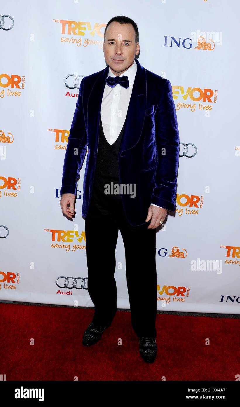 David Furnish nimmt an der „Trevor Live“-Veranstaltung im Hollywood Palladium in Los Angeles, USA, Teil. Stockfoto