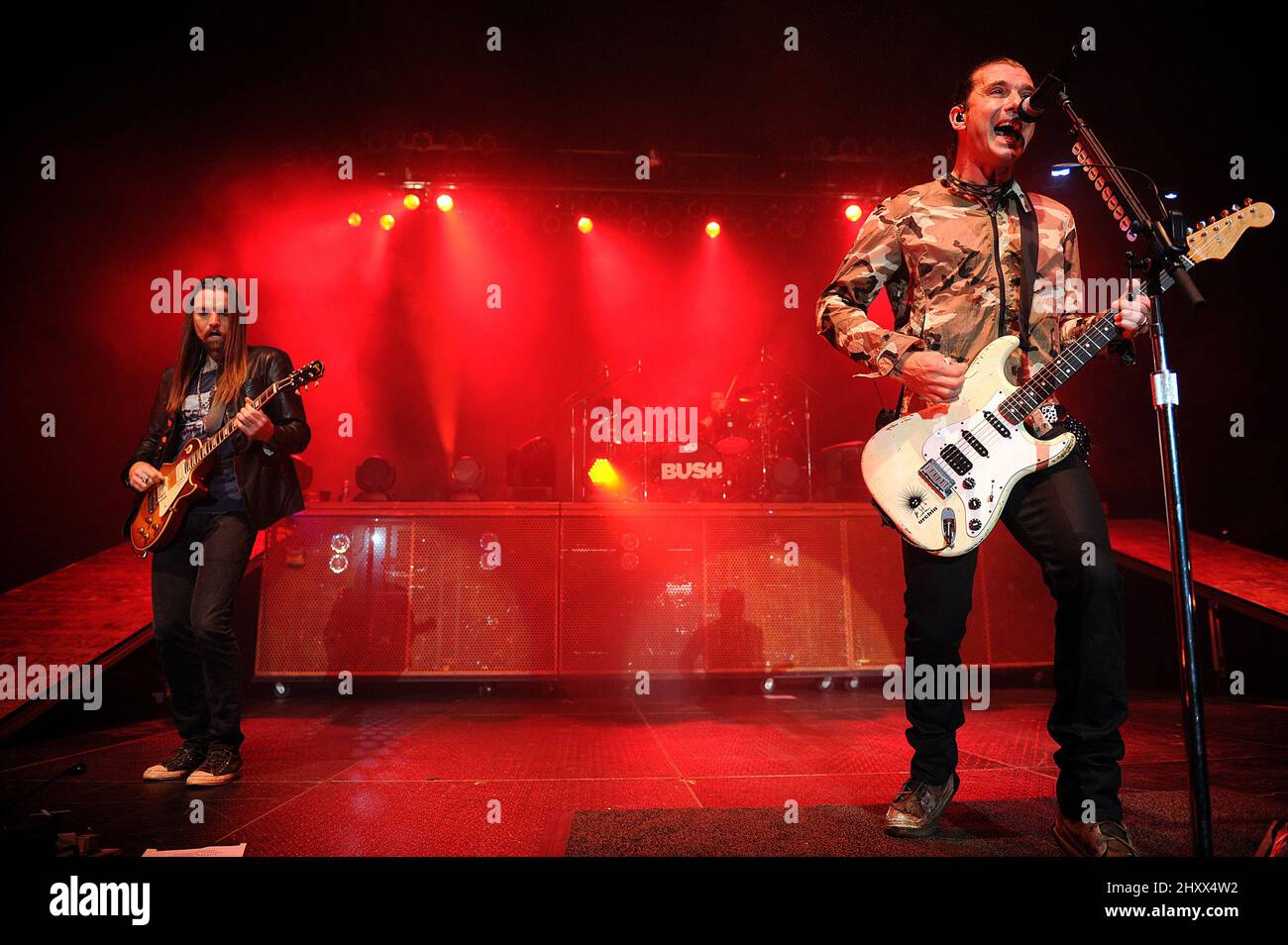 Gavin Rossdale von Bush tritt während des Winter Meltdown 96X im Ted Constant Center auf dem Campus der Old Dominion University in Norfolk, VA. Stockfoto