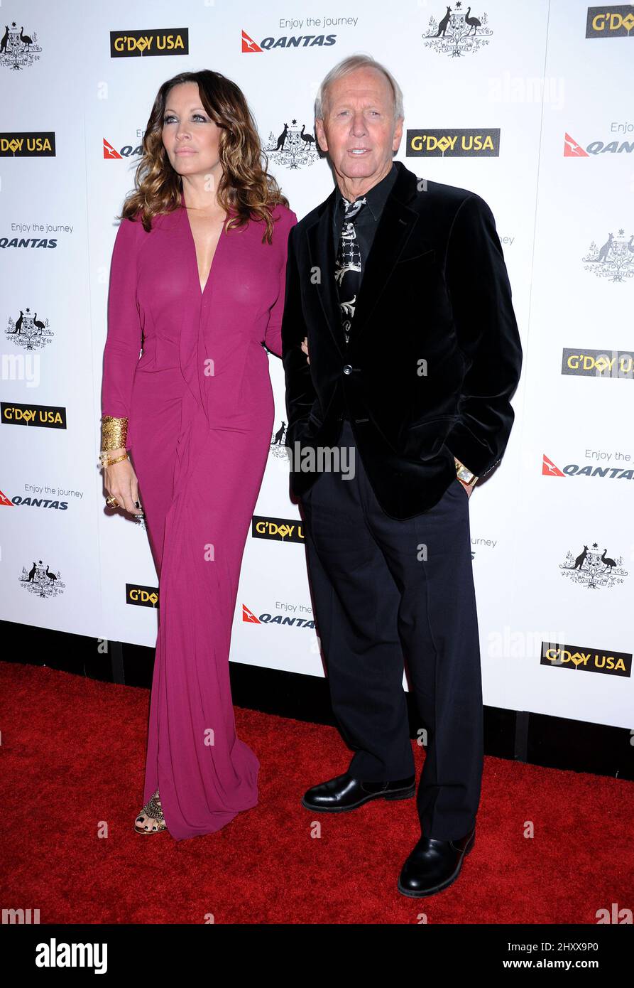 Linda Kozlowski und Paul Hogan bei der jährlichen G'Day USA Los Angeles Black Tie Gala 9. in Hollywood & Highland, Los Angeles Stockfoto