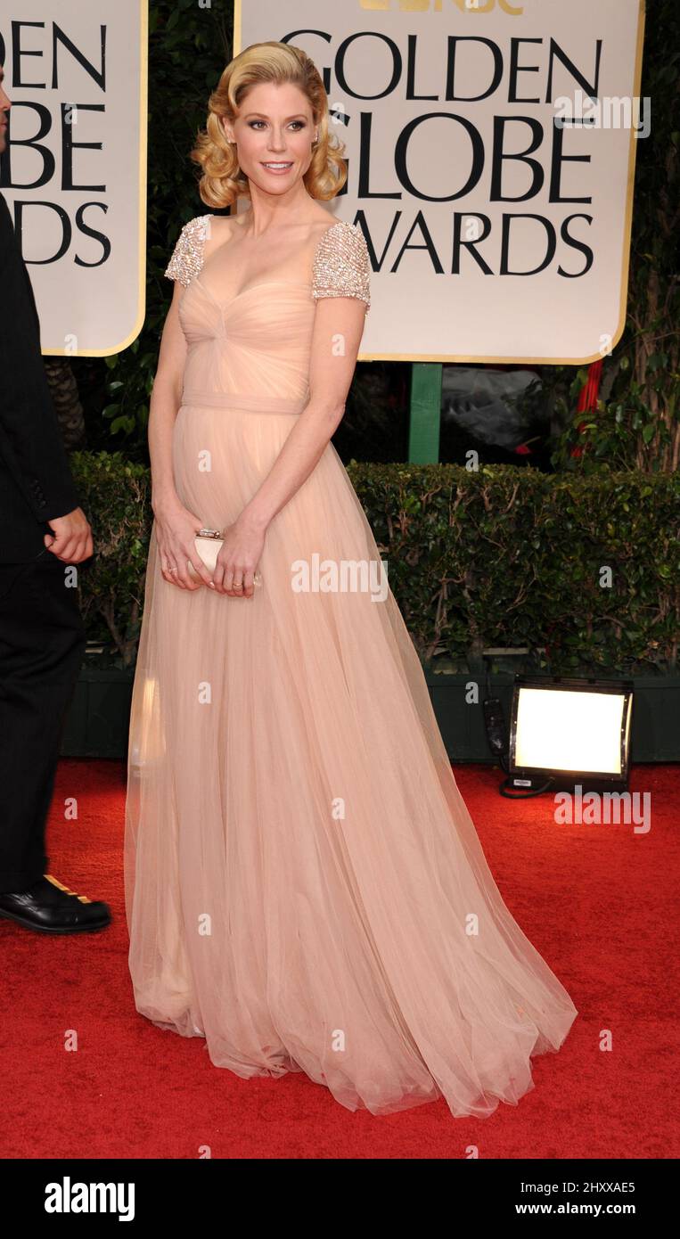 Julie Bowen bei der Ankunft bei den jährlichen Golden Globe Awards 69. im Beverly Hilton Hotel, Los Angeles Stockfoto