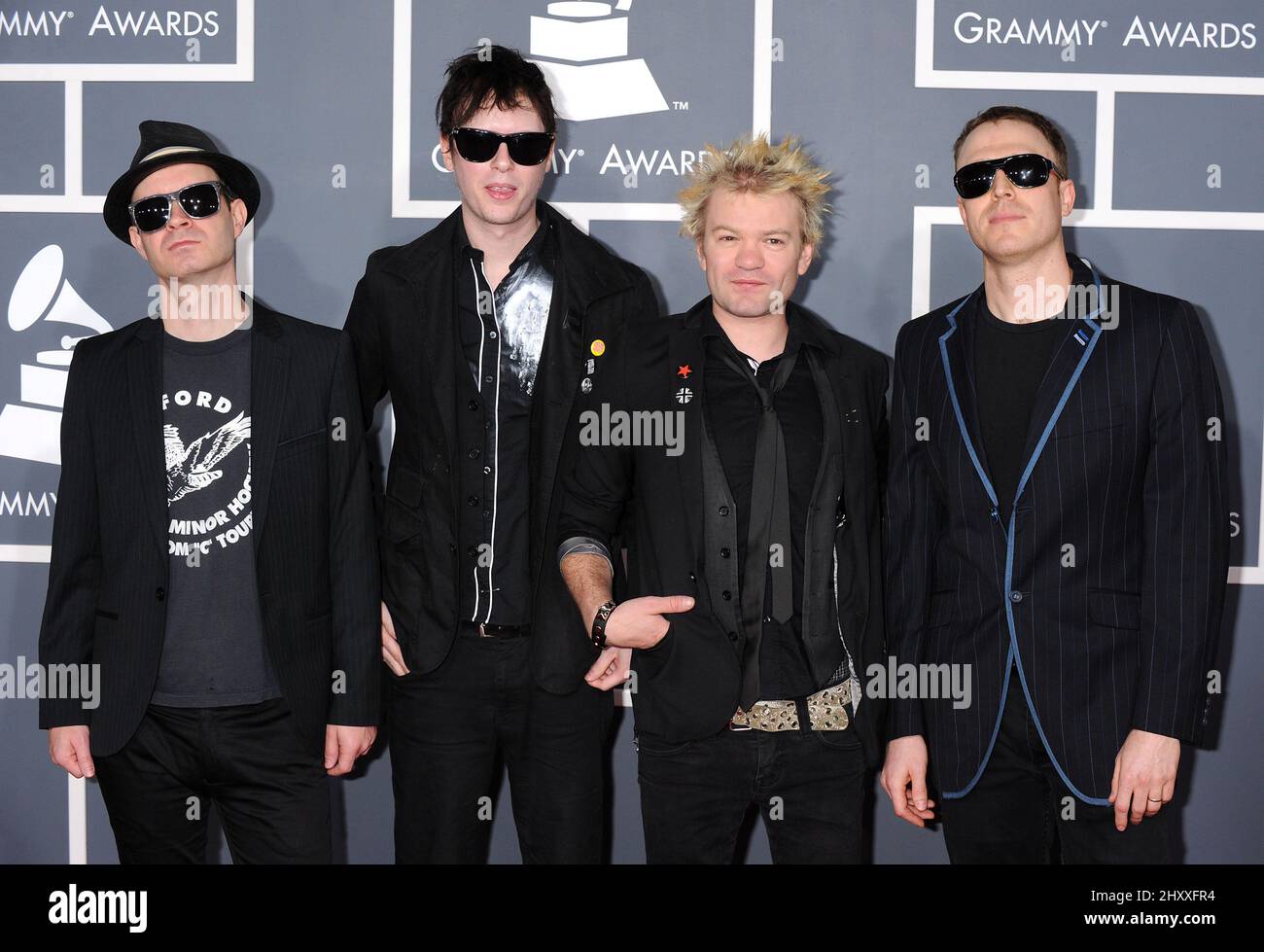 Summe 41 bei den jährlichen Grammy Awards 54. im Staples Center in Los Angeles, Kalifornien Stockfoto