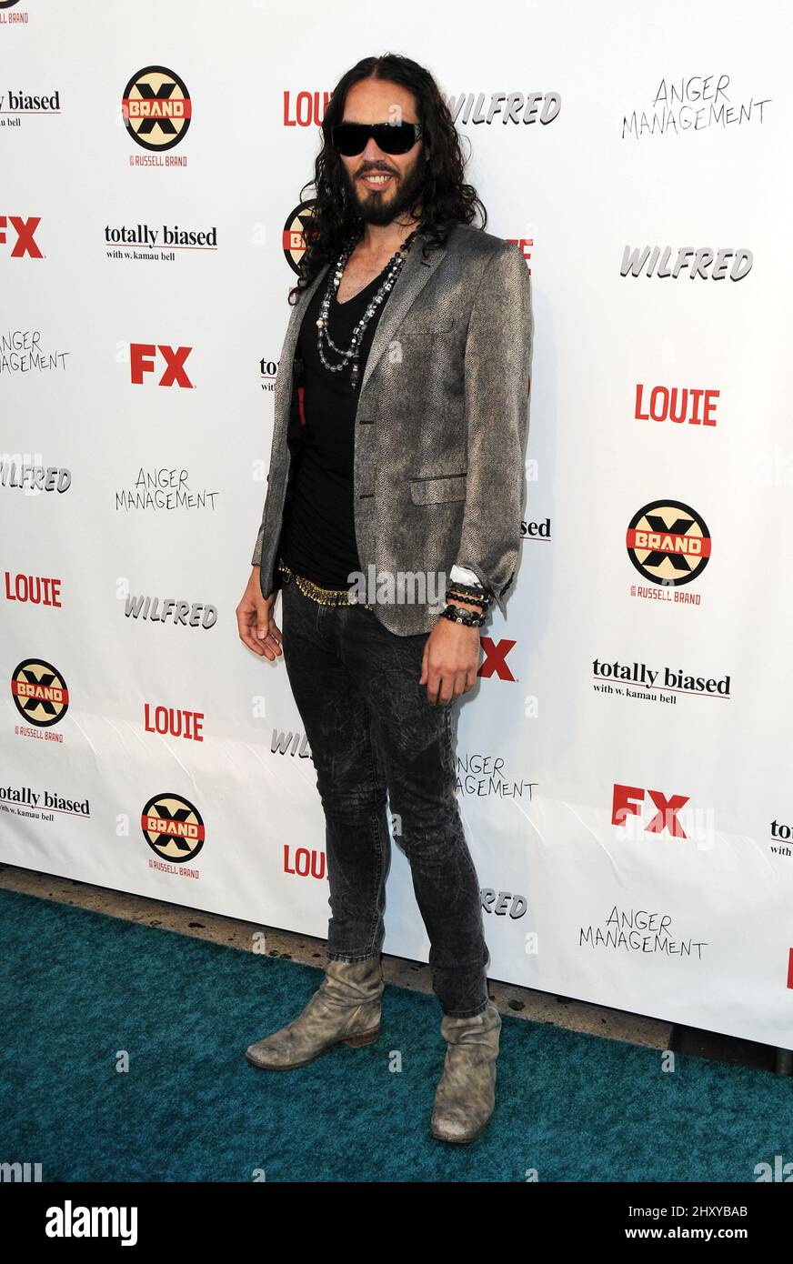 Russell Brand nimmt am Dienstag, den 26. Juni 2012, an der FX Summer Comedy Party im Lure in Los Angeles Teil. Stockfoto