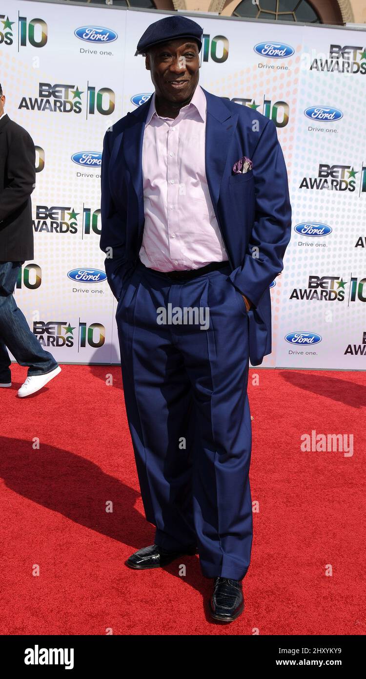 Michael Clarke Duncan nimmt an den BET Awards 2010 im Shrine Auditorium Teil. Stockfoto