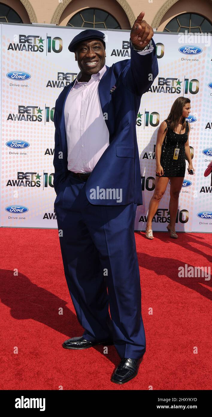 Michael Clarke Duncan nimmt an den BET Awards 2010 im Shrine Auditorium Teil. Stockfoto