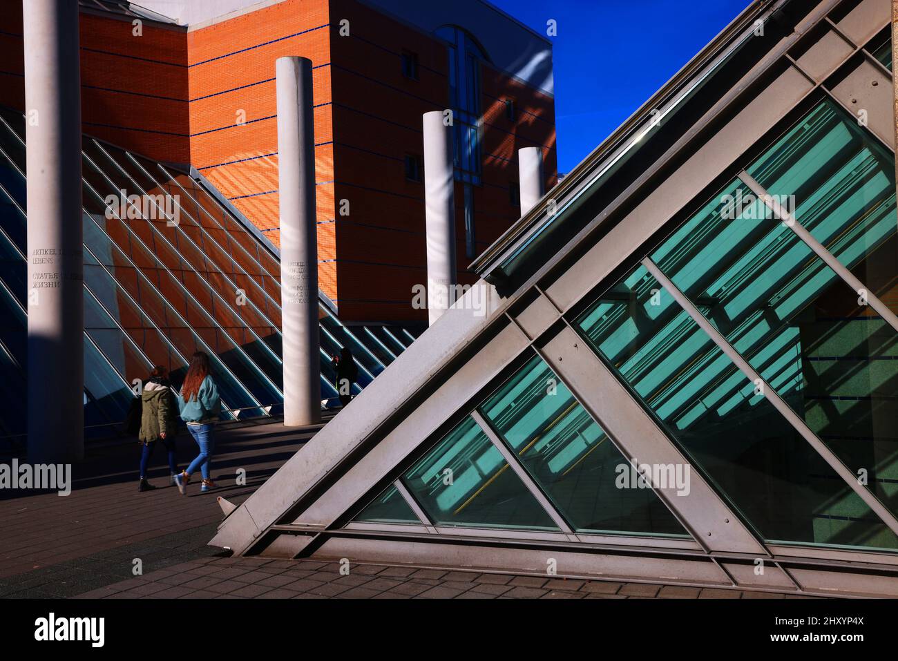 Nürnberg Museum, Kunst, moderne Architektur Germanisches Nationalmuseum oder Deutsches Museum in der Innenstadt oder Altstadt von Nürnberg, ,Bayern Stockfoto