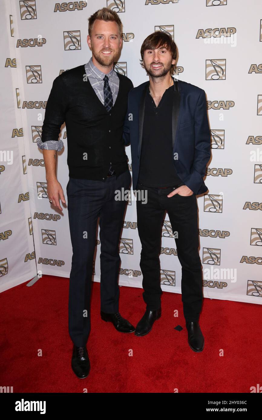 Charles Kelley, Dave Haywood, Lady Antebellum bei der Ankunft bei den jährlichen ASCAP Country Music Awards 50. in Nashville, Tennessee. Stockfoto