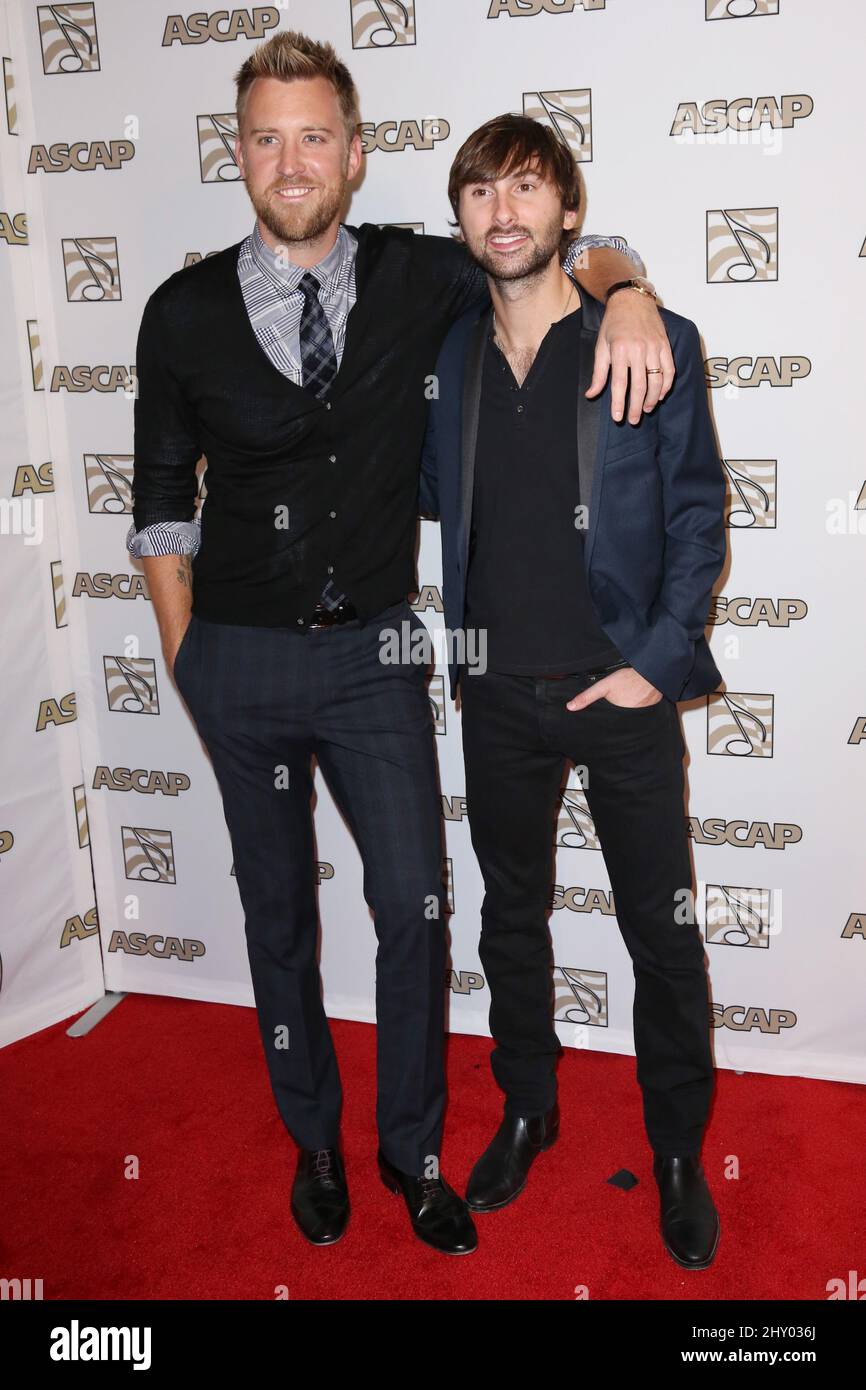 Charles Kelley, Dave Haywood, Lady Antebellum bei der Ankunft bei den jährlichen ASCAP Country Music Awards 50. in Nashville, Tennessee. Stockfoto