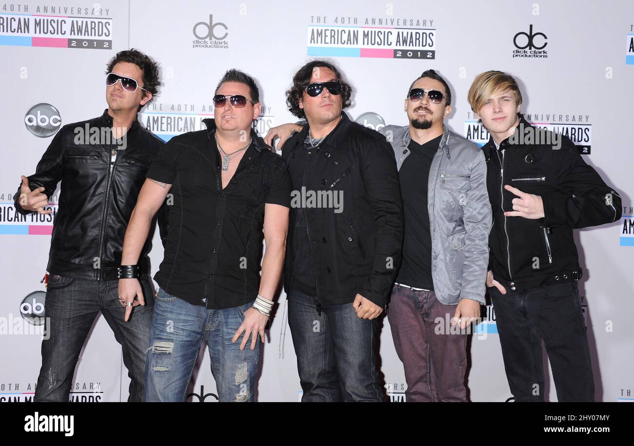 The Famest Edge nimmt an den Anniversary American Music Awards 40. Teil, die im Nokia Theater in L.A. stattfinden Live am 18. November 2012 Los Angeles, ca. Stockfoto