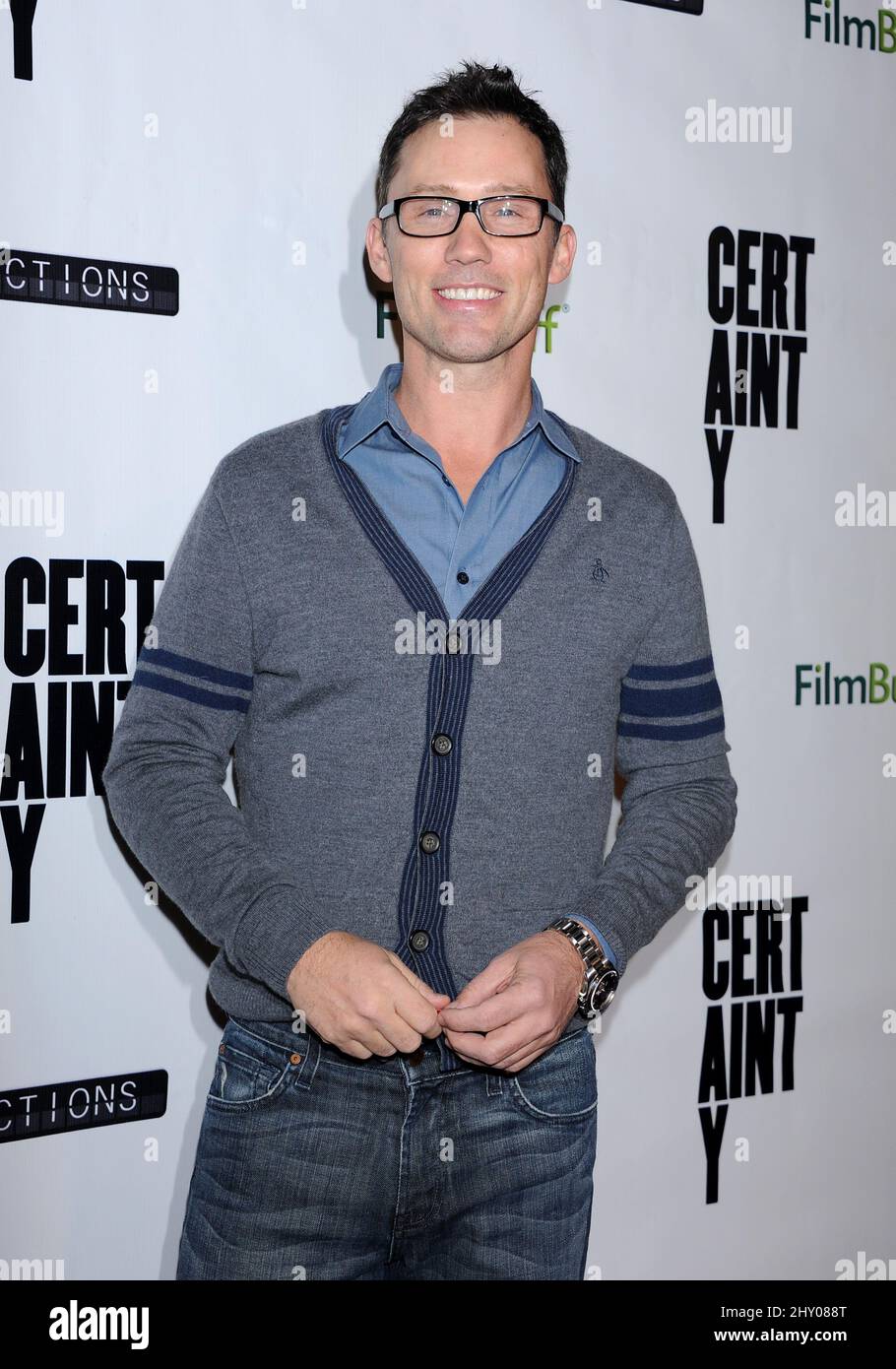 Jeffrey Donovan bei der Premiere von „Certainty“ in der Lamelle Music Hall in Los Angeles, USA. Stockfoto