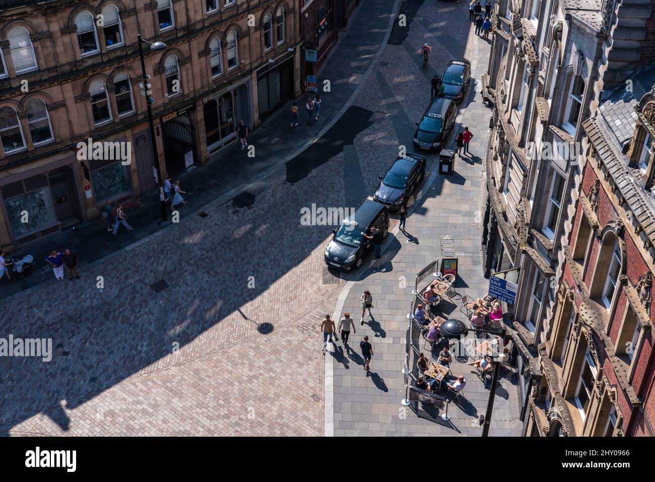 Luftaufnahme der Seite in Newcastle, England Stockfoto