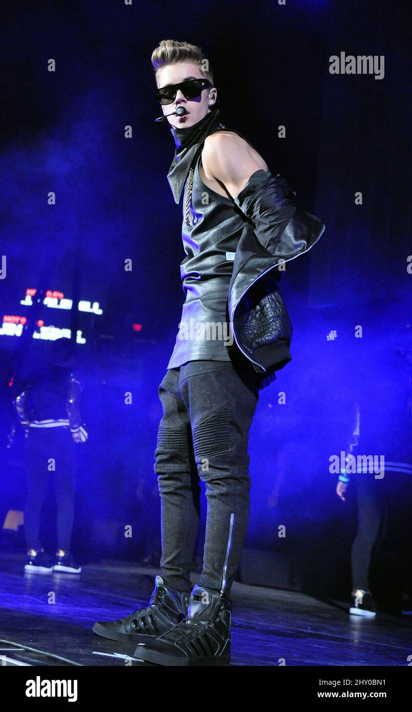 Justin Bieber beim Hot 99,5 Jingle Ball in Washington DC. Stockfoto