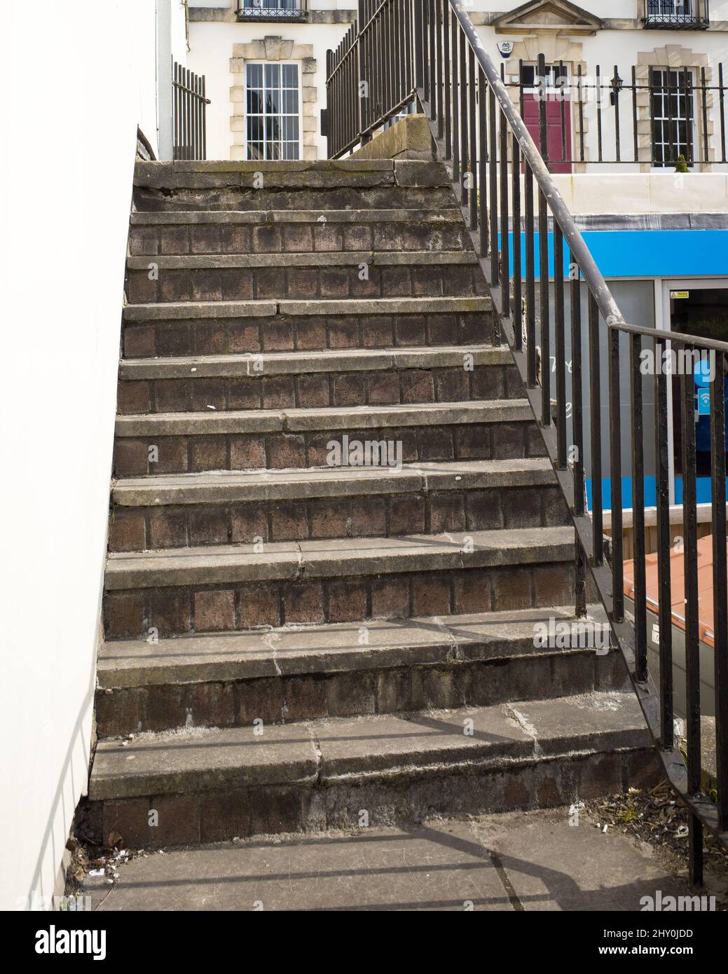 März 2022 - Old Steps in Clifton, Bristol, England Stockfoto