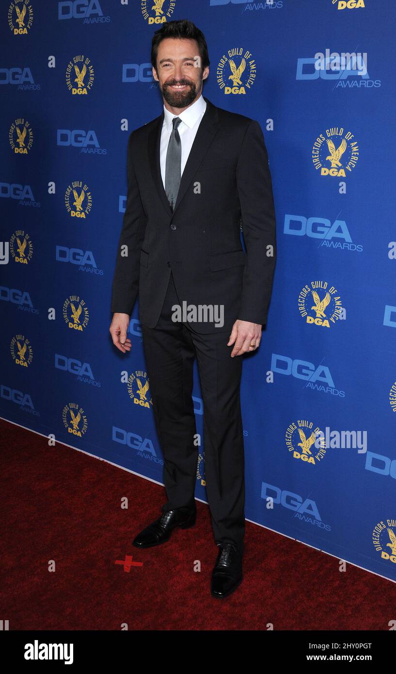 Hugh Jackman nimmt an den Directors Guild Awards 65. im Ray Dolby Ballroom in Hollywood, Kalifornien, Teil. Stockfoto