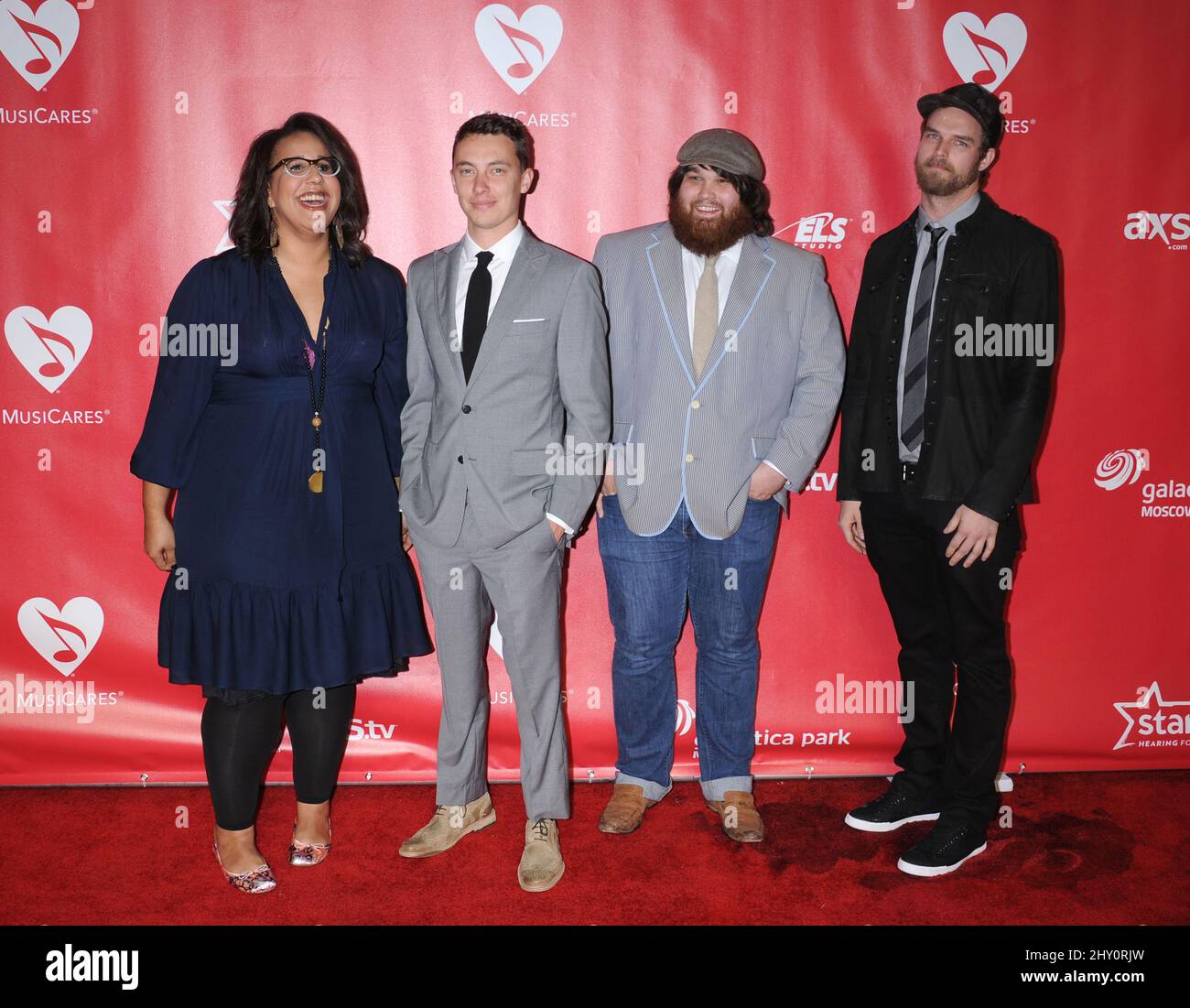 Alabama Shakes tritt bei der 2013 MusicCares Person of the Year Gala zu Ehren von Bruce Springsteen auf Stockfoto