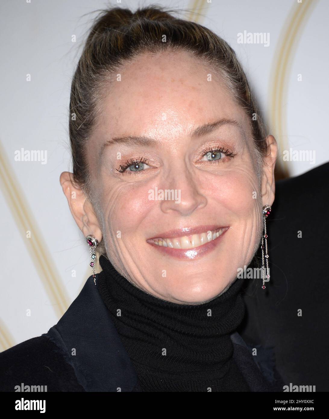 Sharon Stone nimmt an der Elton John AIDS Foundation Party im Selma House in West Hollywood, Kalifornien, Teil. Stockfoto