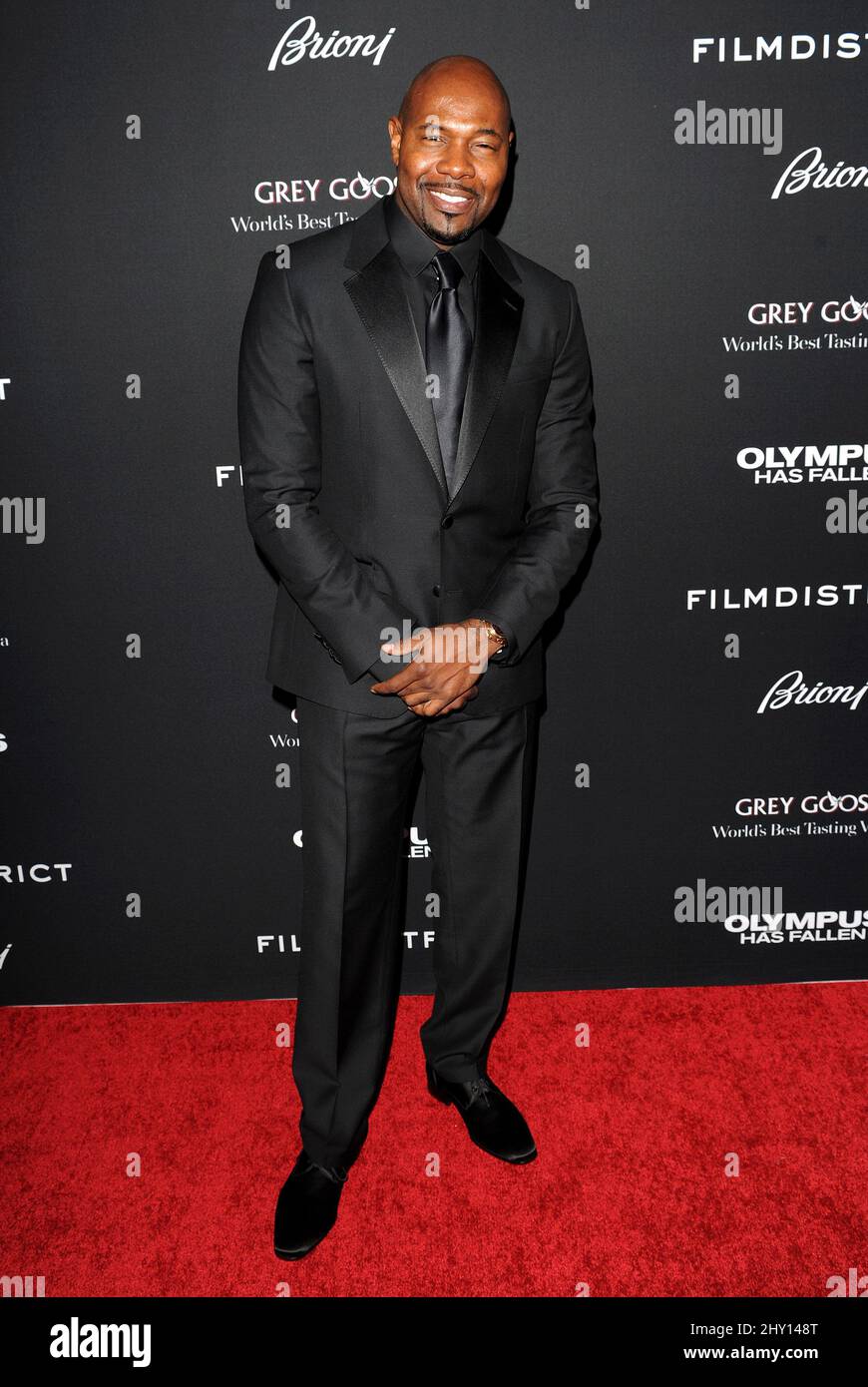 Antoine Fuqua, Regisseur bei der Premiere von „Olympus Has Fallen“ in Los Angeles, Kalifornien. Stockfoto