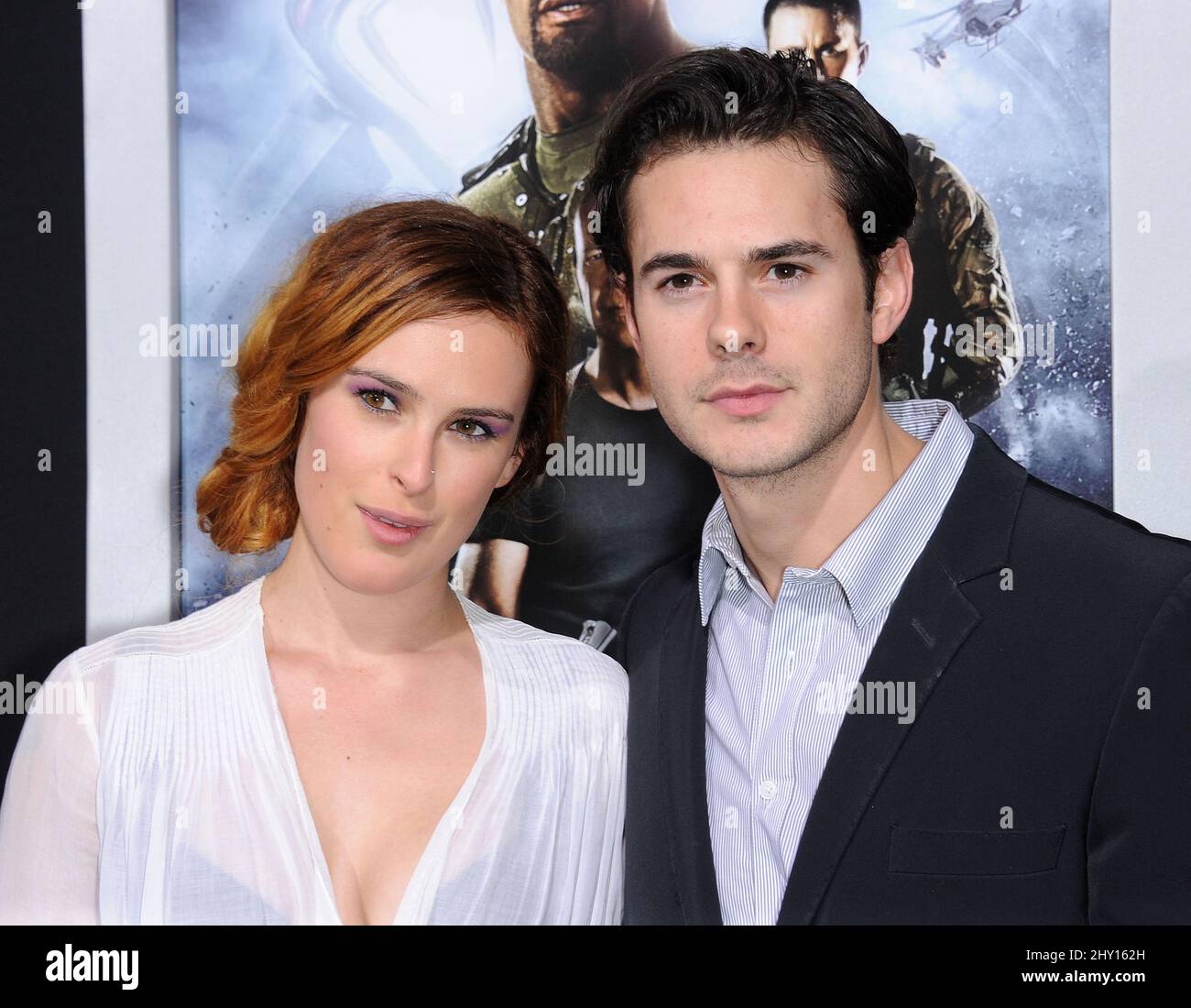 Rumer Willis und Jayson Blair während der Premiere des neuen Films von Paramount Picturs G.I. JOE: VERGELTUNG, am 28. März 2013 im Grauman's Chinese Theatre in Los Angeles. Stockfoto