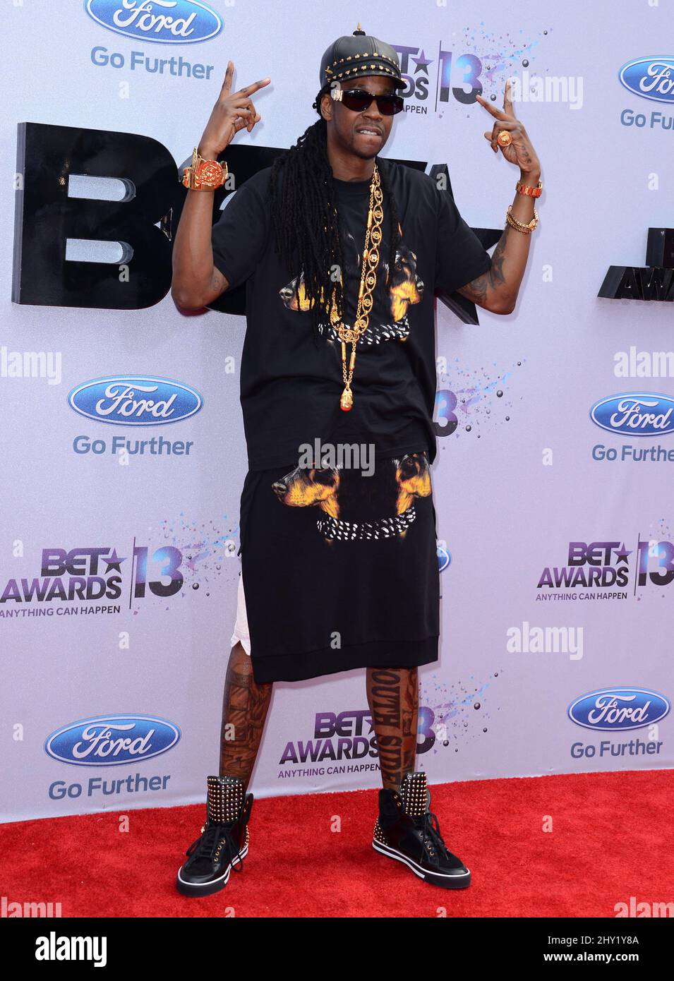 2 Chainz nimmt an den BET Awards 2013 im Nokia Plaza, Los Angeles, Teil Stockfoto