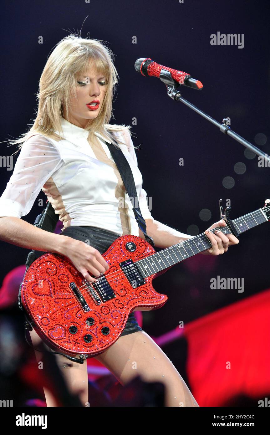 Taylor Swift im Konzert in der PNC Arena in Raleigh, North Carolina. Stockfoto