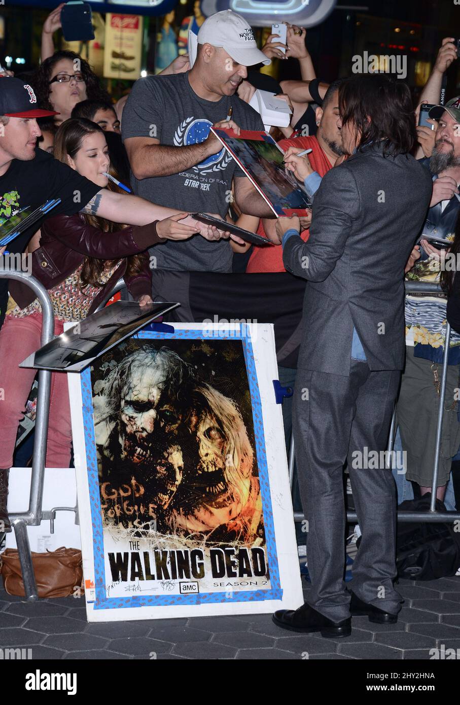 Norman Reedus bei der Premiere von „The Walking Dead“ in Los Angeles, Kalifornien Stockfoto
