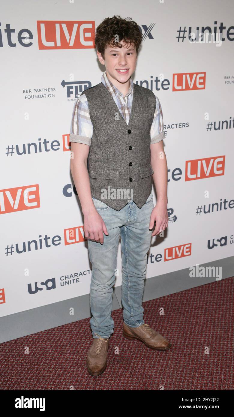 Nolan Gould beim UniteLIVE: The Concert to Rock Out Bullying im Thomas & Mack Center in Las Vegas, USA. Stockfoto