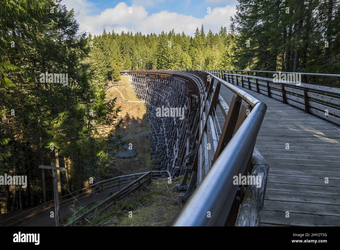 Stehen Sie auf der südlichen Vancouver Island Canada Stockfoto