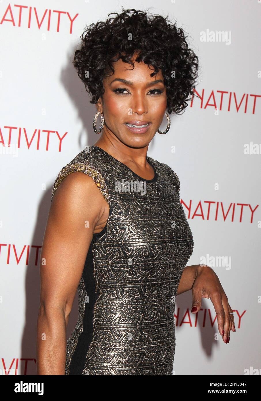 Angela Bassett bei der Premiere von „Black Nativity“ in New York. Stockfoto