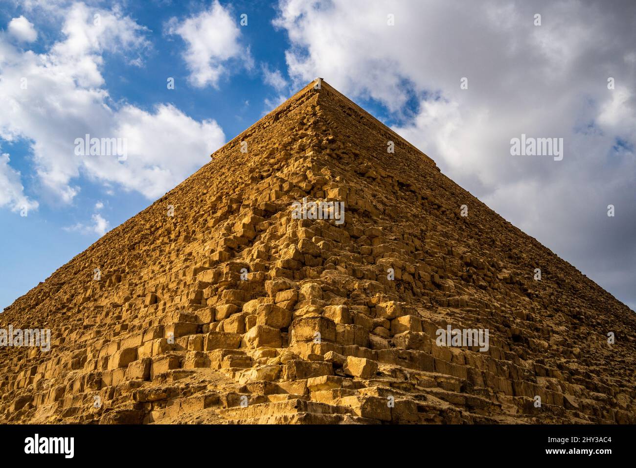 Nahaufnahme der Pyramide von Gizeh Stockfoto