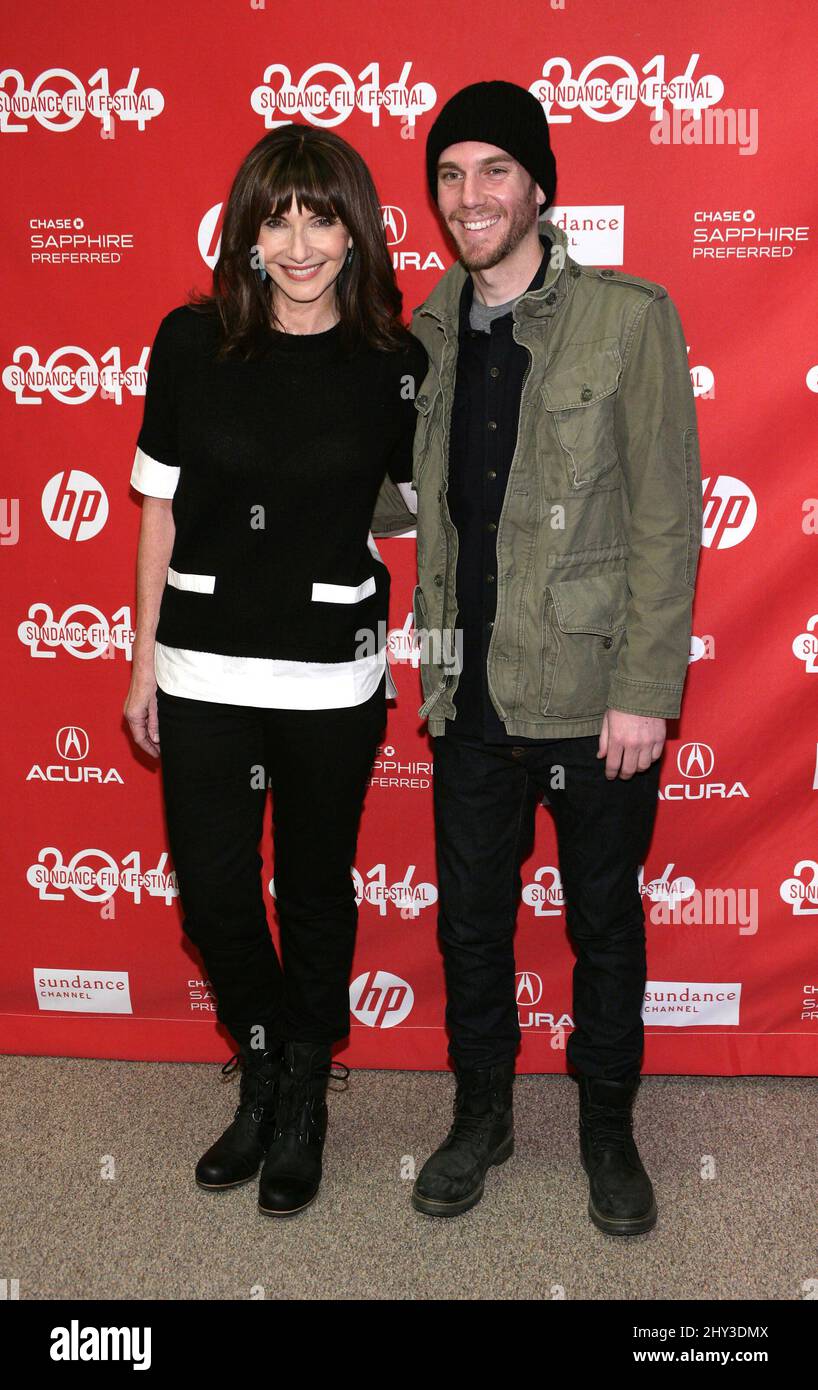 Mary Steenburgen, Charlie McDowell, die für das LIED ONE Premiere beim Sundance Film Festival 2014 im Eccles Theatre in Park City, Utah, ankommen. Stockfoto