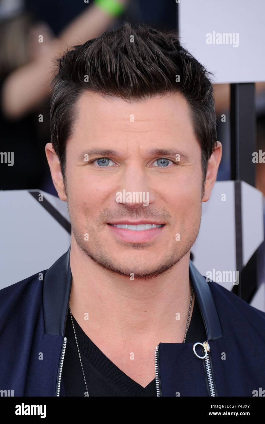 Nick Lachey nimmt an den MTV Movie Awards 2014 in Los Angeles, Kalifornien, Teil. Stockfoto