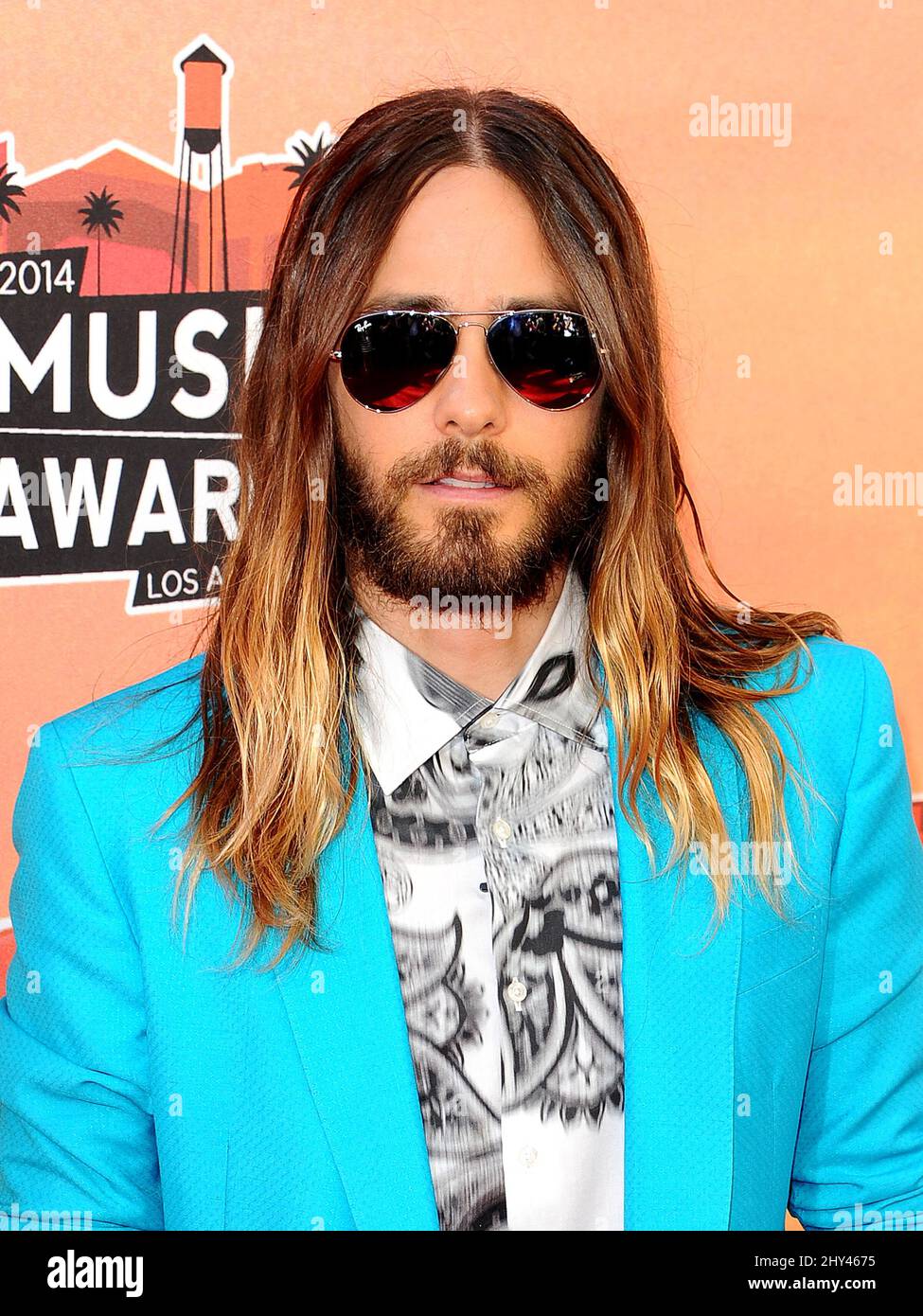 Jared Leto, von 30 Sekunden bis Mars bei der 2014 iHeart Radio Music im Shrine Auditorium, Los Angeles, ca. Stockfoto