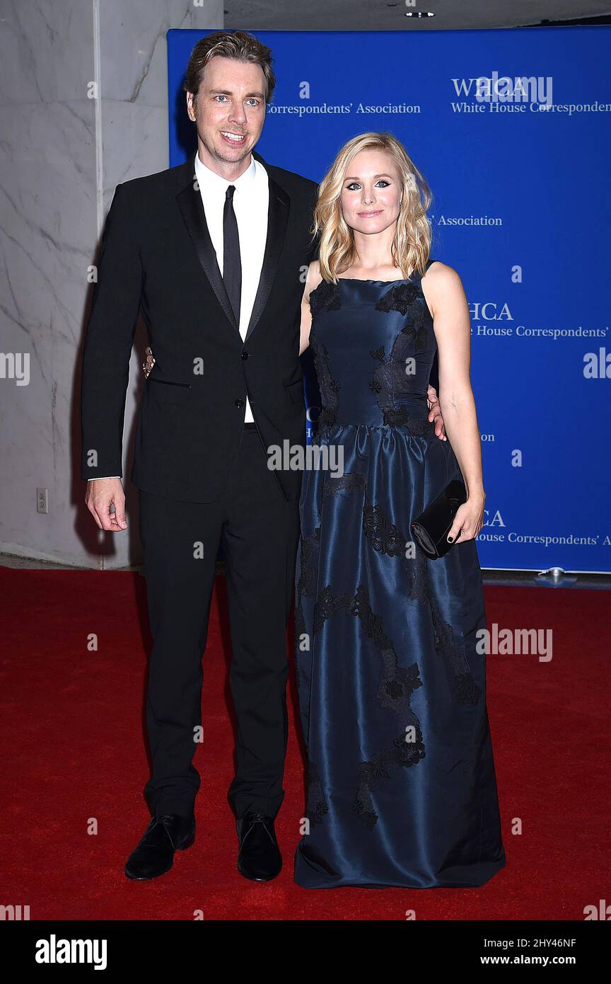 DAX Shepard & Kristen Bell beim White House Correspondents Association Dinner im Hilton Hotel in Washington DC. Stockfoto