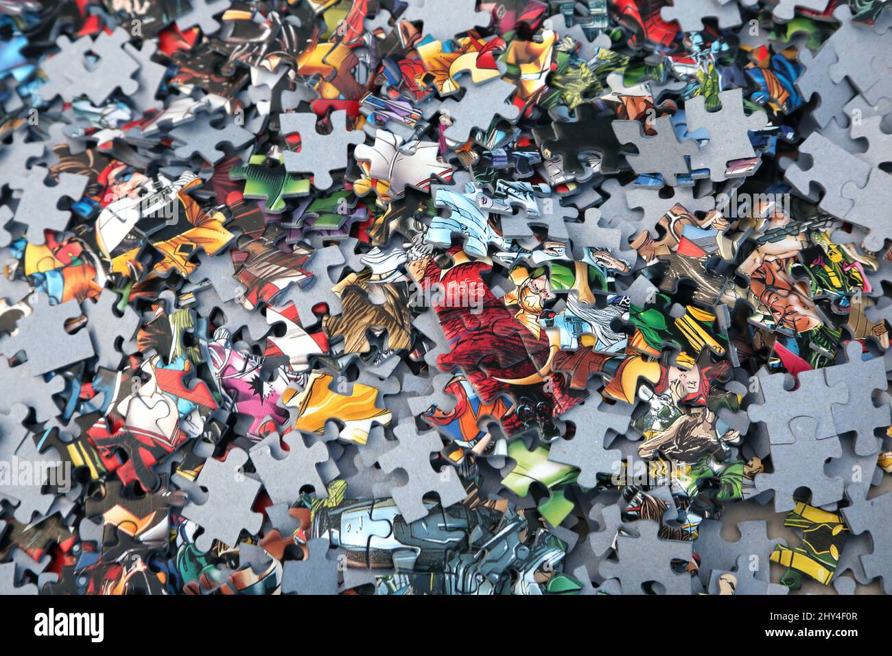 Marvel 1000 Stück Unmöglich Puzzle Stockfoto
