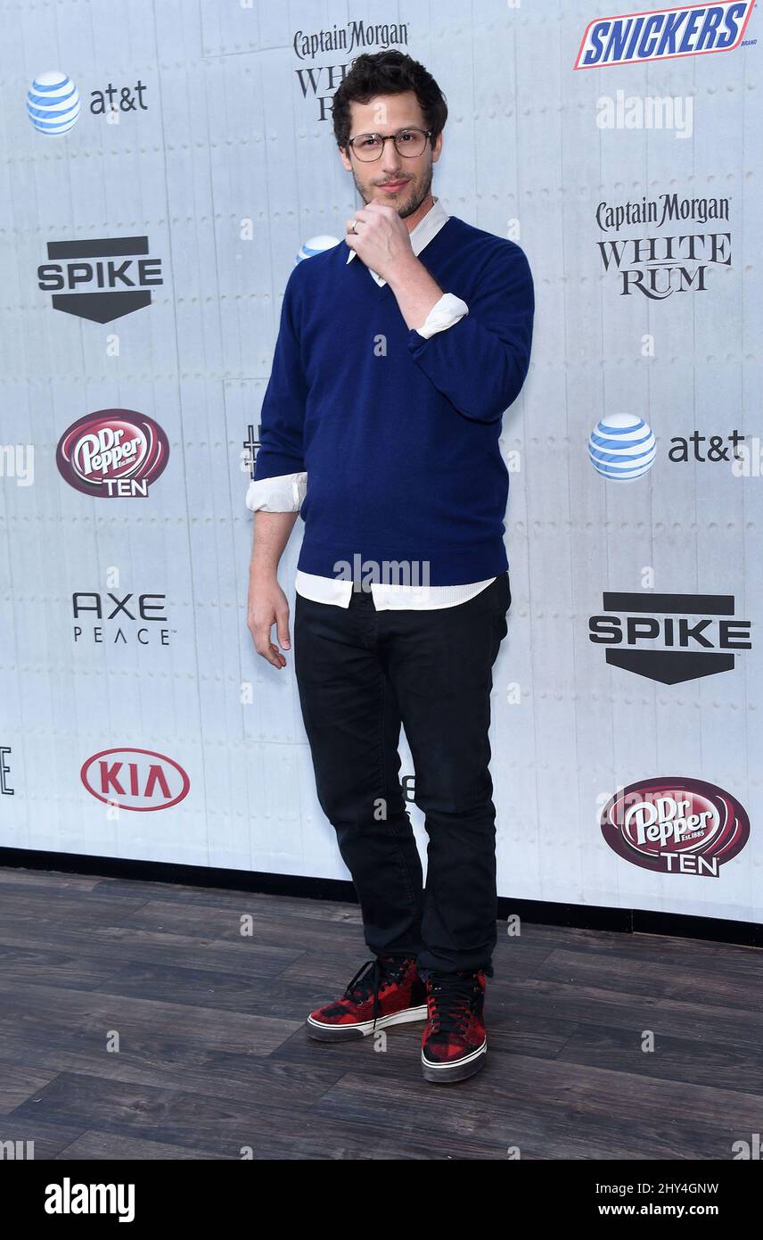 Andy Samberg kommt zu den 2014 Guys Choice Awards von Spike TV in den Sony Studios, Culver City. Stockfoto