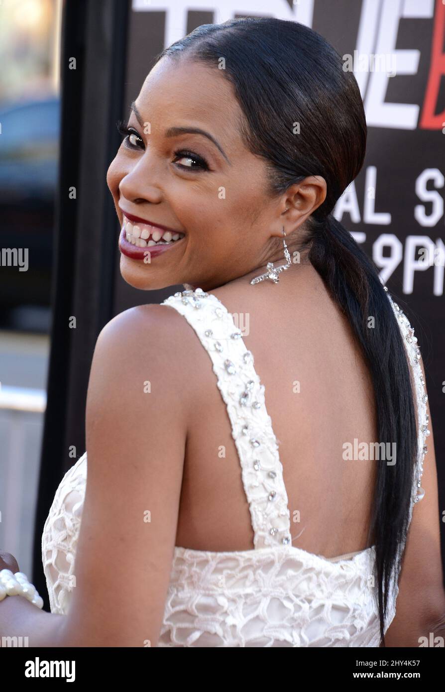 Paula Jai Parker bei der Premiere der „True Blood“-Saison 7 im TCL Chinese Theatre in Los Angeles, USA. Stockfoto