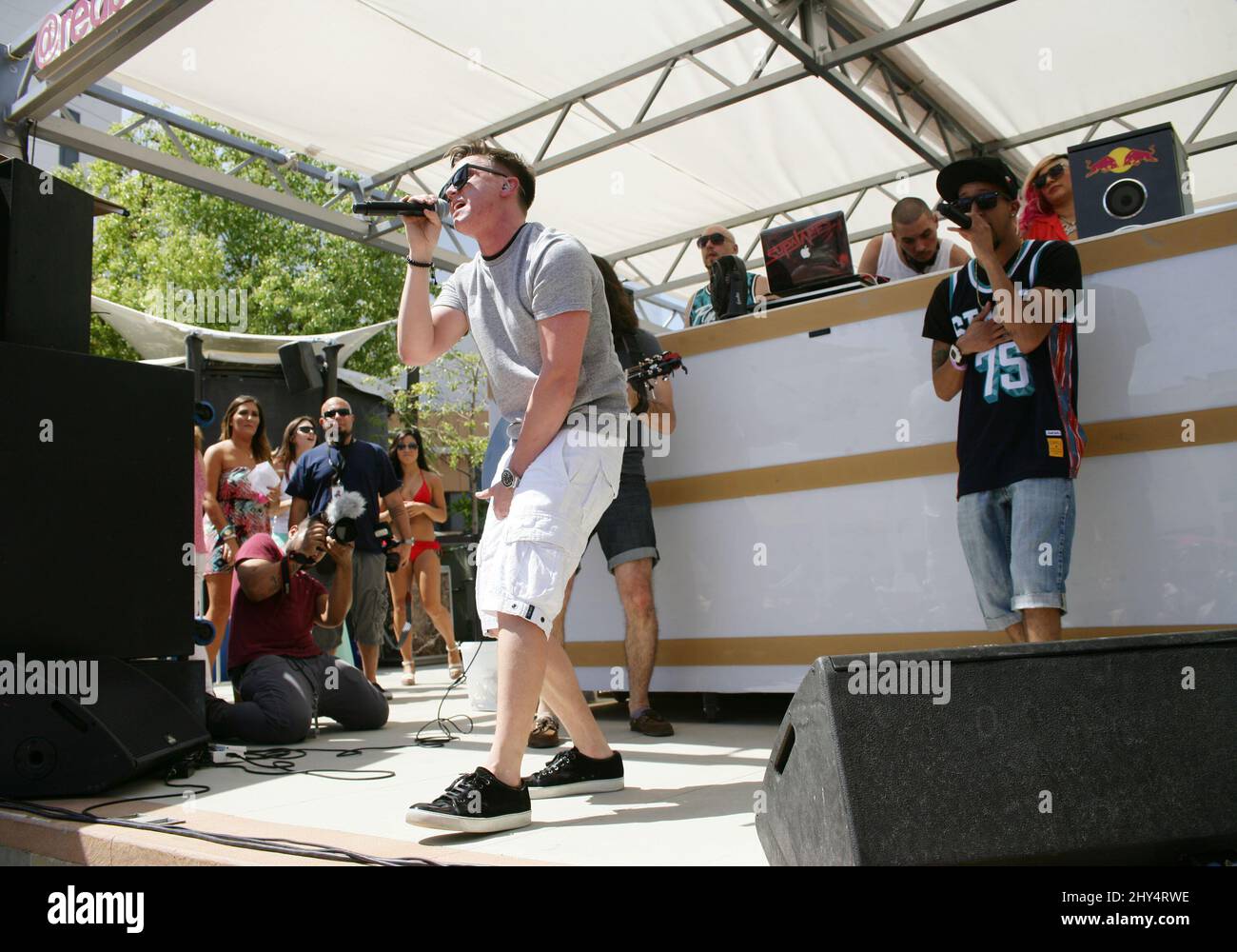 Jesse McCartney nimmt an den Freitagen von Graben in Las Vegas Teil. Stockfoto