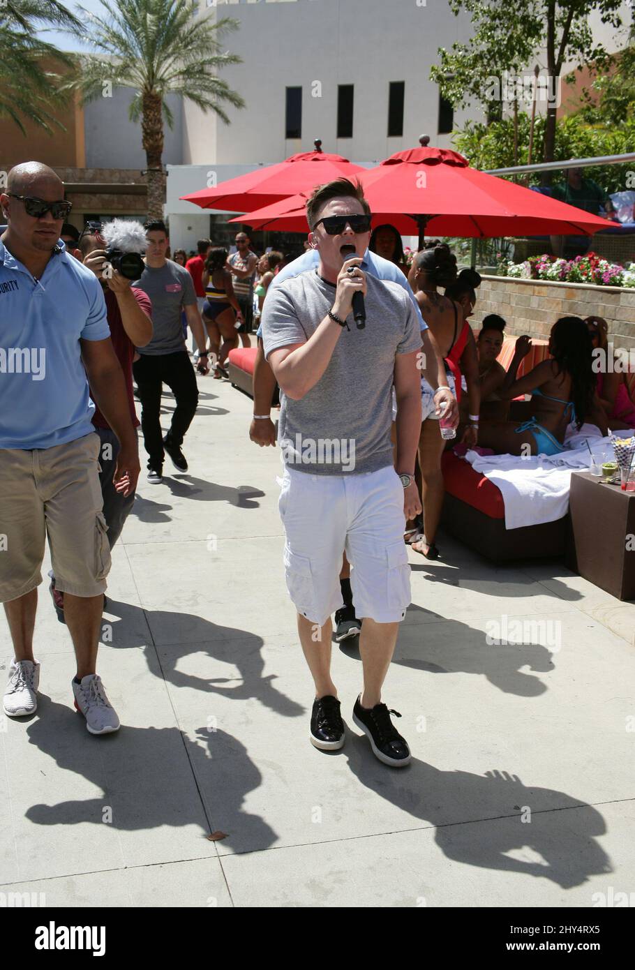 Jesse McCartney nimmt an den Freitagen von Graben in Las Vegas Teil. Stockfoto