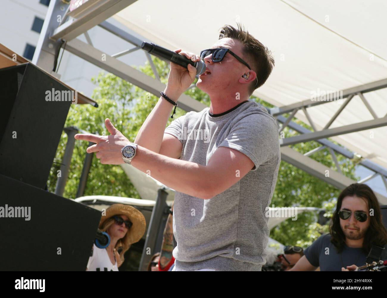 Jesse McCartney nimmt an den Freitagen von Graben in Las Vegas Teil. Stockfoto