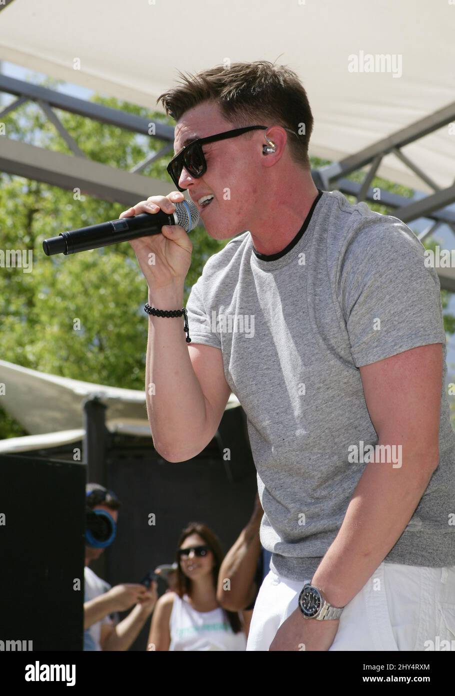 Jesse McCartney nimmt an den Freitagen von Graben in Las Vegas Teil. Stockfoto