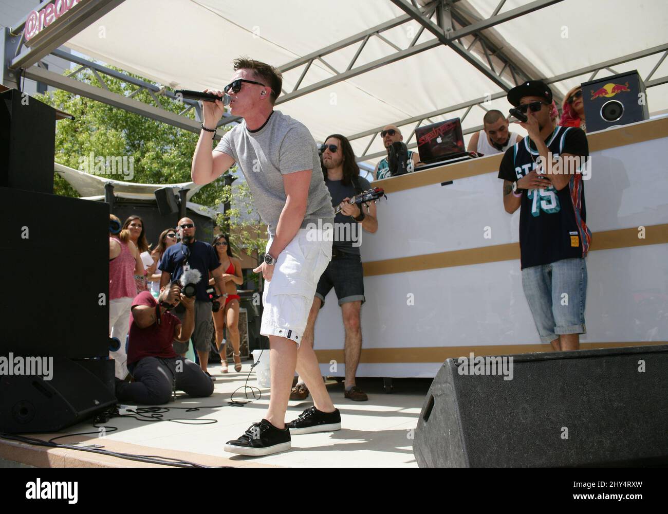 Jesse McCartney nimmt an den Freitagen von Graben in Las Vegas Teil. Stockfoto