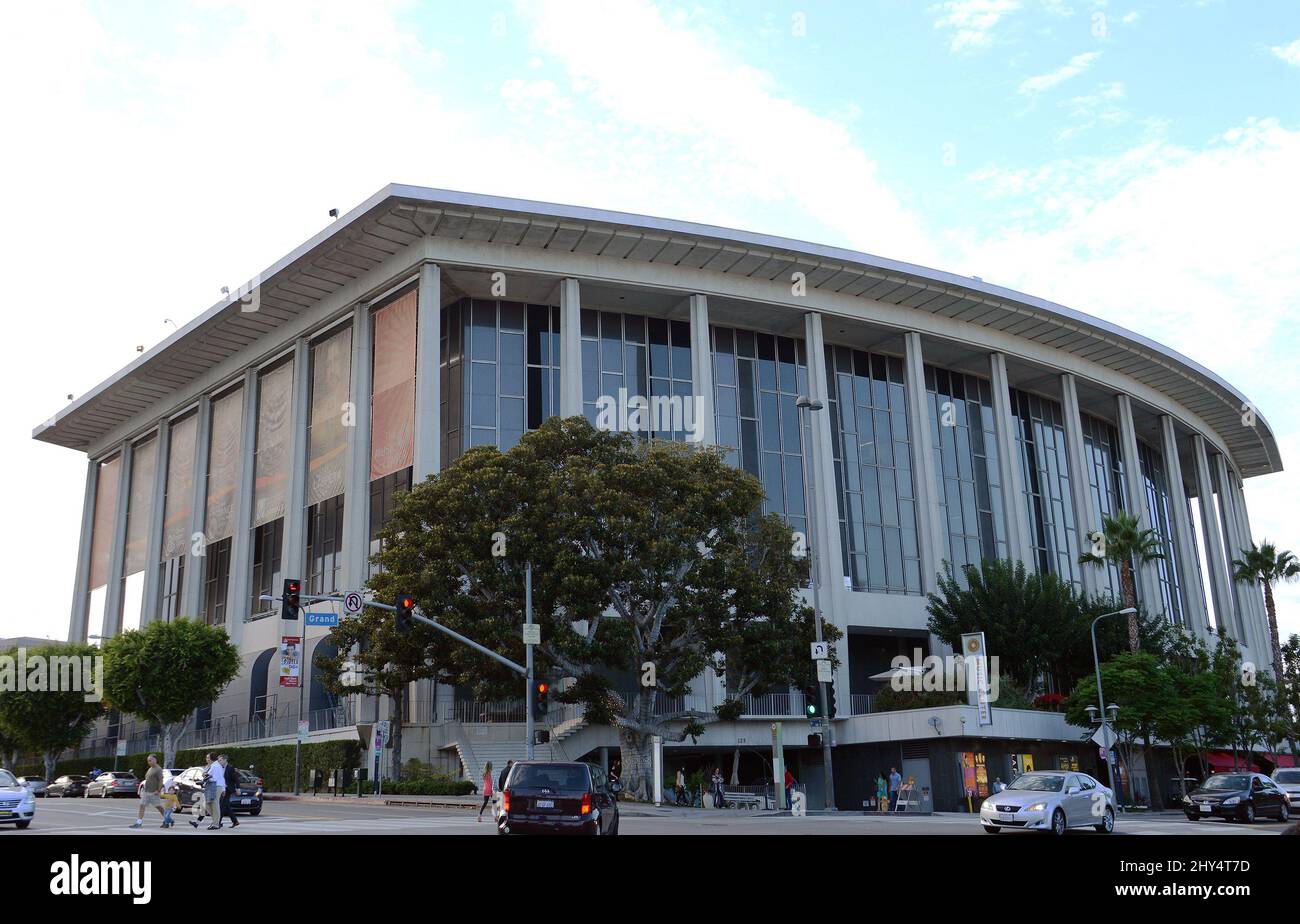 Eine allgemeine Ansicht des Music Center Building in Los Angeles, Kalifornien. Stockfoto