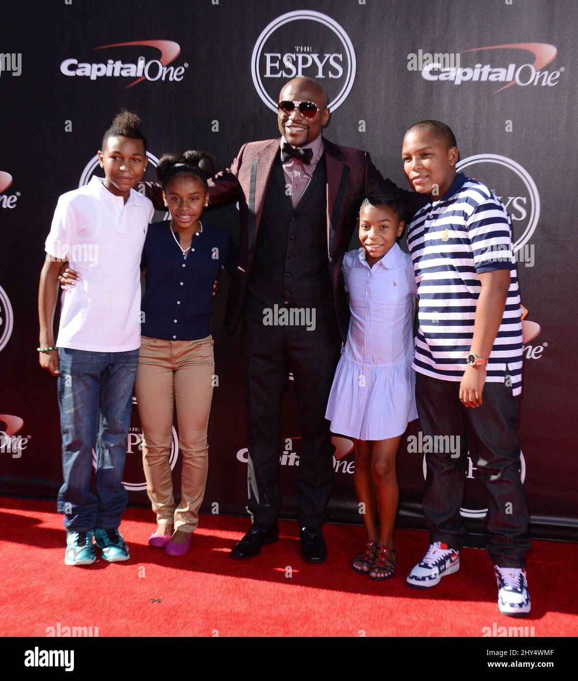 Floyd Mayweather Jr. bei der ESPYS 2014 Stockfoto