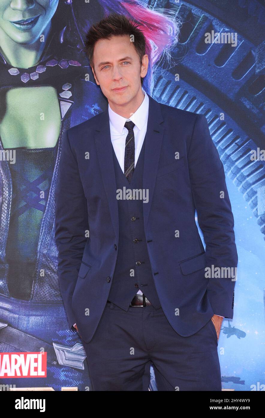 James Gunn bei der Weltpremiere „Guardians of the Galaxy“ im Dolby Theater, Hollywood, 21. Juli 2014. Stockfoto